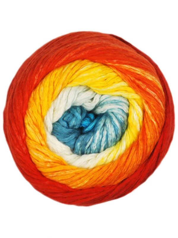 Image of Juniper Moon Farm Cumulus Rainbow Tropical Sunset yarn