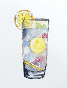 Watercolor drink