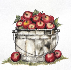 Sample of apple art